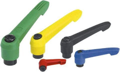 KIPP - M8, Fiberglass Reinforced Plastic Threaded Hole Adjustable Clamping Handle - 91.5mm OAL, 58mm High - Industrial Tool & Supply