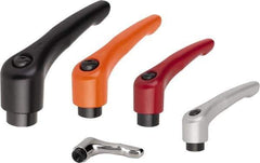KIPP - 5/16-18, Zinc Threaded Hole Adjustable Clamping Handle - 74.5mm OAL, 45.5mm High - Industrial Tool & Supply