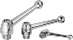 KIPP - 3/8-16, Steel Threaded Hole Adjustable Clamping Handle - 97mm OAL, 54mm High - Industrial Tool & Supply