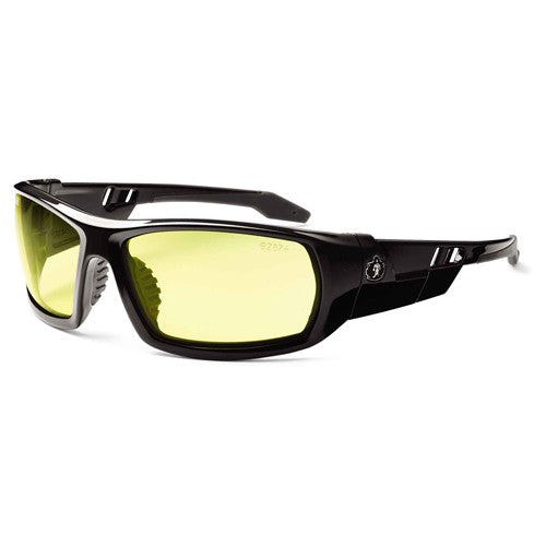 Odin Yellow Lens Black Safety Glasses - Industrial Tool & Supply