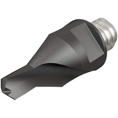 Iscar - MM ECS Grade IC908 Carbide Center Drill Milling Tip Insert - TiAlN/TiN Finish, 1 Flute, 5.09" Cutting Diam, 6.9mm Depth of Cut, 25.5mm Extension - Industrial Tool & Supply