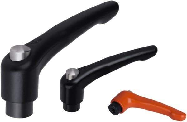 KIPP - 3/8-16, Zinc Threaded Hole Adjustable Clamping Handle - 91mm OAL, 58.5mm High - Industrial Tool & Supply