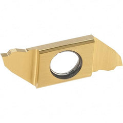 Iscar - SCIL22150 IC1008 Grade, 0.0591" Cutting Width, Carbide Cutoff Insert - Neutral Lead Angle, TiAlN/TiN Coated, Single End - Industrial Tool & Supply