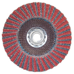 7″ × 1/4″ × 5/8″ Twinfiber Flap Disc Type 29 Conical 80 Grit - Industrial Tool & Supply