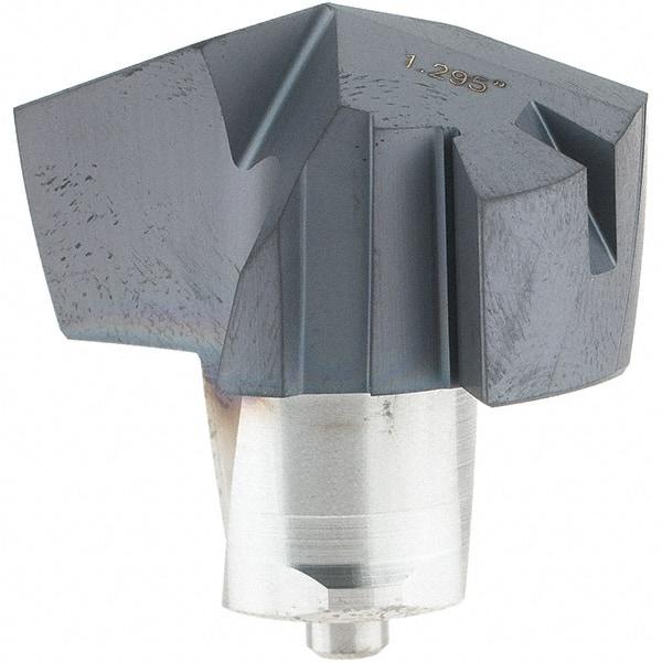 Iscar - Series ICM, 32.89mm Diam Grade IC908 Replaceable Drill Tip - Carbide, TiAlN/TiN Finish, 32 Seat Size - Industrial Tool & Supply