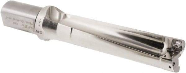 Iscar - 160mm Max Drill Depth, 4xD, 44.9mm Diam, Indexable Insert Drill - 2 Inserts, 40mm Shank Diam, Straight Shank - Industrial Tool & Supply