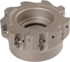 Iscar - 9 Inserts, 4" Cut Diam, 1-1/2" Arbor Diam, 0.708" Max Depth of Cut, Indexable Square-Shoulder Face Mill - 1-3/4" High, P290 AC.T 1806.. Insert Compatibility, Through Coolant, Series MillShred - Industrial Tool & Supply