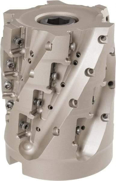 Iscar - 24 Inserts, 80mm Cut Diam, 32mm Arbor Diam, 71mm Max Depth of Cut, Indexable Square-Shoulder Face Mill - 100mm High, P290 AC.T 1806.. Insert Compatibility, Through Coolant, Series MillShred - Industrial Tool & Supply