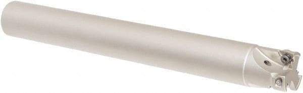 Iscar - 25mm Cut Diam, 8mm Max Depth of Cut, 24mm Shank Diam, 200mm OAL, Indexable Square Shoulder Helical End Mill - HM390 TPKT 100304PDR, HM390 TPKT 1003PDR Inserts, Cylindrical Shank, 90° Lead Angle, Through Coolant, Series HeliIQMill - Industrial Tool & Supply