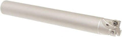 Iscar - 25mm Cut Diam, 8mm Max Depth of Cut, 24mm Shank Diam, 200mm OAL, Indexable Square Shoulder Helical End Mill - HM390 TPKT 100304PDR, HM390 TPKT 1003PDR Inserts, Cylindrical Shank, 90° Lead Angle, Through Coolant, Series HeliIQMill - Industrial Tool & Supply