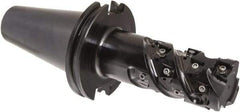 Iscar - 2" Cut Diam, 3.2" Max Depth of Cut, 5.7" OAL, Indexable Square Shoulder End Mill - Multiple Insert Styles, CAT 50 Taper Shank, 90° Lead Angle, Through Coolant, Series Helitang - Industrial Tool & Supply