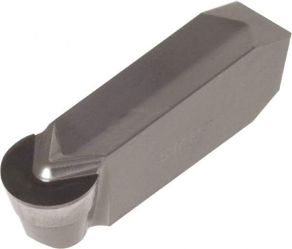 Iscar - 8040CBDGIDA Grade ID5, 8mm Cutting Width Diamond Tipped Grooving Insert - 4mm Max Depth of Cut, Neutral, 4mm Corner Radius, Uncoated - Industrial Tool & Supply