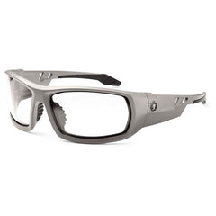 Odin Clear Lens Matte Gray Safety Glasses - Industrial Tool & Supply