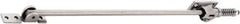 GLYNN-JOHNSON - 39" OAL x 22-7/16" Wide, 145 Lb Capacity, Stainless Steel Lid Stay - Center, 3/8" Mounting Hole Diam, 110° Max Opening, Aluminum Satin Stainless Steel - Industrial Tool & Supply
