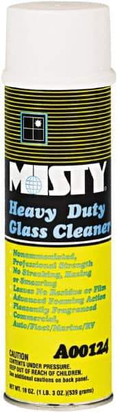 Misty - 20 oz Aerosol Can Citrus Glass Cleaner - Concentrated, Use on Glass - Industrial Tool & Supply