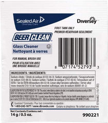 Diversey - 0.50 oz Packet Unscented Glass Cleaner - Use on Beverage Glass - Industrial Tool & Supply