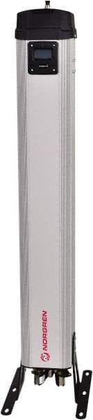 Norgren - 24 CFM at 100 psi Inlet, 19 CFM at 100 psi Outlet, Desiccant Air Dryer - 1/2" NPT Inlet/Outlet x 10.3" Long x 6.7" Wide x 43" High - Industrial Tool & Supply