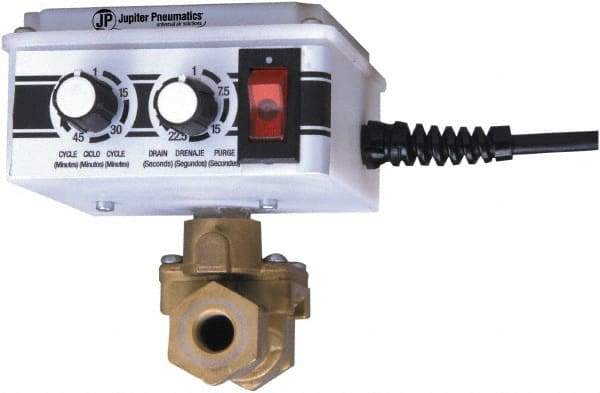 PRO-SOURCE - 1/2" Inlet, Electronic Condensate Drain Valve - 200 psi - Industrial Tool & Supply