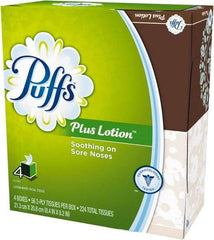 Puffs - Decorative Box of White Facial Tissues - 1 Ply - Industrial Tool & Supply