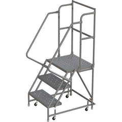 TRI-ARC - Rolling & Wall Mounted Ladders & Platforms Type: Rolling Warehouse Ladder Style: Rolling Platform Ladder - Industrial Tool & Supply
