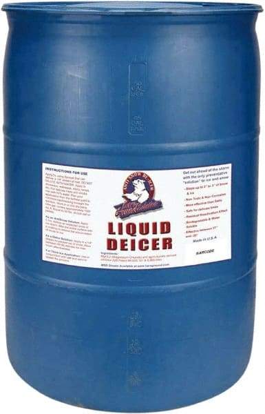 Bare Ground Solutions - 30 Gal Drum Sodium Chloride, Magnesium Chloride, Corn Derived Inhibitor Liquid - Effective to -20°F - Industrial Tool & Supply