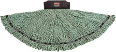 Rubbermaid - Black Head Band, Large Microfiber Loop End Mop Head - 4 Ply - Industrial Tool & Supply