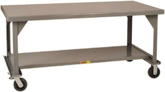 Little Giant - Mobile Work Bench - Steel, Gray, 84" Long x 42" Deep x 36" High - Industrial Tool & Supply