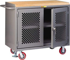 Little Giant - Mobile Service Workbench - Steel, Gray, 48" Long x 24" Deep x 41" High - Industrial Tool & Supply