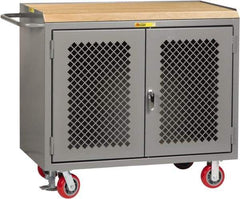 Little Giant - Mobile Service Workbench - Steel, Gray, 48" Long x 24" Deep x 41" High - Industrial Tool & Supply