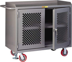 Little Giant - Mobile Service Workbench - Steel, Gray, 48" Long x 24" Deep x 41" High - Industrial Tool & Supply