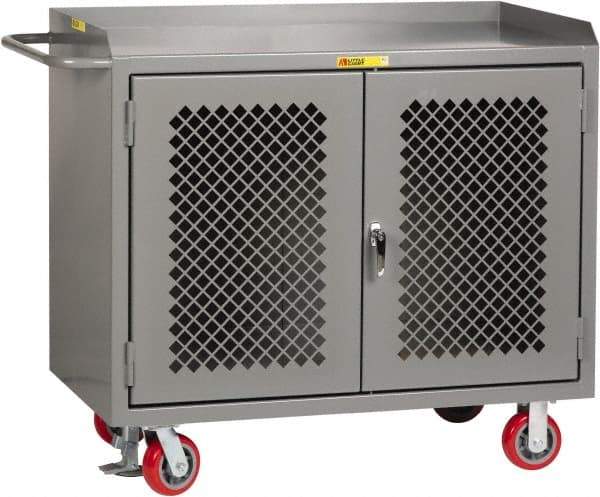 Little Giant - Mobile Service Workbench - Steel, Gray, 48" Long x 24" Deep x 41" High - Industrial Tool & Supply