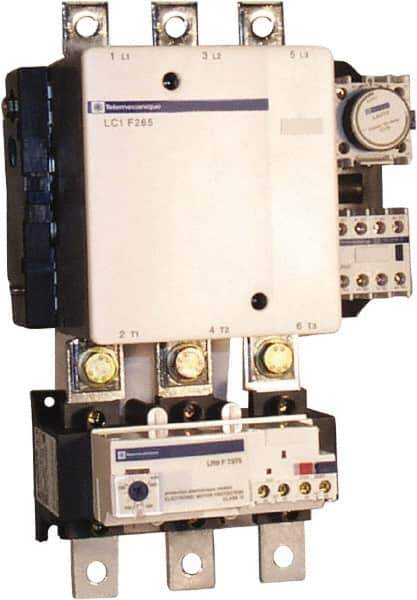 Schneider Electric - 3 Pole, 208 Coil VAC, 265 Amp at 440 VAC, Nonreversible IEC Contactor - Bureau Veritas, CCC, CSA, DNV, EN/IEC 60947-1, EN/IEC 60947-4-1, GL, JEM 1038, LROS, RINA, RMRoS, RoHS Compliant, UL Listed - Industrial Tool & Supply