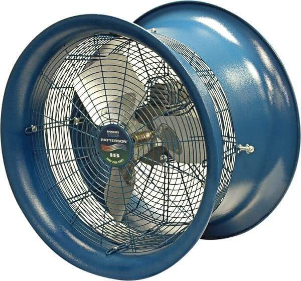 Patterson Fan - 18" Blade, 1/2 hp, 3,800 CFM, Industrial Circulation Fan - Suspension, 208-230/460 Volts, 1 Speed - Industrial Tool & Supply