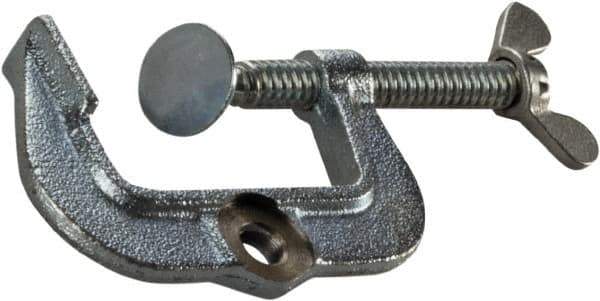 Bessey - Light-Duty 2" Max Opening, 1-11/64" Throat Depth, Malleable Iron/Steel Standard C-Clamp - 660 Lb Capacity, 0" Min Opening, Standard Throat Depth, Steel Screw - Industrial Tool & Supply