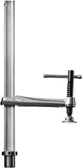 Bessey - 5,000 Lb Holding Capacity, 12" Max Opening Capacity, 1,000 Lb Clamping Pressure, Manual Hold Down Clamp - 7-11/16" Arm Length, 7-7/8" Clamp Length, 1-37/64" Clamp Width, 15-3/4" Clamp Height, 28mm Stud Mount, Steel - Industrial Tool & Supply