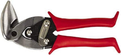 Midwest Snips - 1-1/4" Length of Cut, Right Pattern Upright Aviation Snip - 8" OAL, 24 AWG Steel Capacity - Industrial Tool & Supply