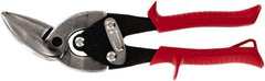 Midwest Snips - 1-1/4" Length of Cut, Left Pattern Offset Aviation Snip - 9-3/4" OAL, 18 AWG Steel Capacity - Industrial Tool & Supply