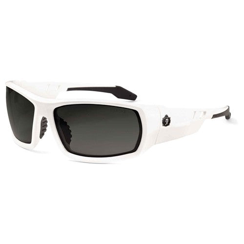 Odin Smoke Lens White Safety Glasses - Industrial Tool & Supply