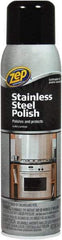 ZEP Commercial - 14 fl oz Liquid Stainless Steel Cleaner & Polish - Citrus Scented, Aerosol Container - Industrial Tool & Supply