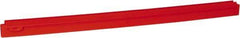 Vikan - 27.6" Polypropylene Blade Squeegee Refill - Threaded End, Double Edge, Red, Polypropylene Holder, Use with 77154 - Industrial Tool & Supply
