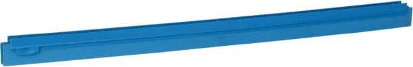 Vikan - 27.6" Polypropylene Blade Squeegee Refill - Threaded End, Double Edge, Blue, Polypropylene Holder, Use with 77153 - Industrial Tool & Supply