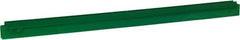 Vikan - 27.6" Polypropylene Blade Squeegee Refill - Threaded End, Double Edge, Green, Polypropylene Holder, Use with 77152 - Industrial Tool & Supply