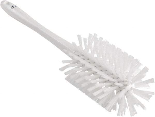 Vikan - 3-1/2" Diam Polyester Bottle Brush - 17" OAL, 6-1/4" Head Length, Polypropylene Handle - Industrial Tool & Supply