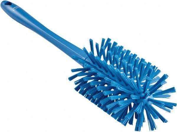 Vikan - 3-1/2" Diam Polyester Bottle Brush - 17" OAL, 6-1/4" Head Length, Polypropylene Handle - Industrial Tool & Supply