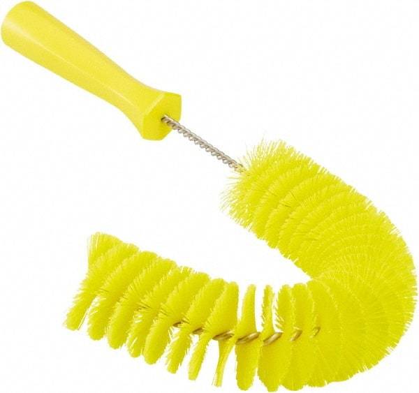 Vikan - 2-1/4" Diam Polyester Hook Brush - 15-1/2" OAL, 6-1/2" Head Length, Polypropylene Handle - Industrial Tool & Supply