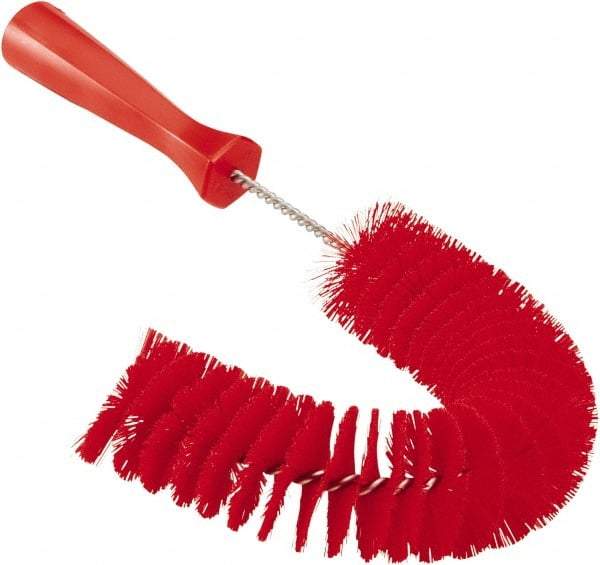 Vikan - 2-1/4" Diam Polyester Hook Brush - 15-1/2" OAL, 6-1/2" Head Length, Polypropylene Handle - Industrial Tool & Supply