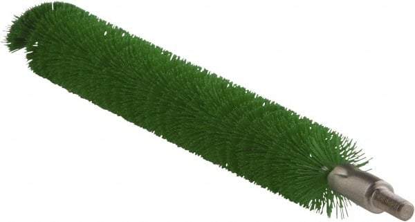 Vikan - 0.8" Diam Polyester Tube Brush - 7-1/2" OAL, 7" Head Length, Stainless Steel Handle - Industrial Tool & Supply