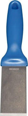 Remco - Stiff Stainless Steel Beveled Scraper - 1-1/2" Blade Width x 3-1/2" Blade Length, 5-13/32" Long Ergonomic Polypropylene Handle - Industrial Tool & Supply