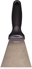 Remco - Stiff Stainless Steel Beveled Scraper - 3" Blade Width x 3-1/2" Blade Length, 5-13/32" Long Ergonomic Polypropylene Handle - Industrial Tool & Supply