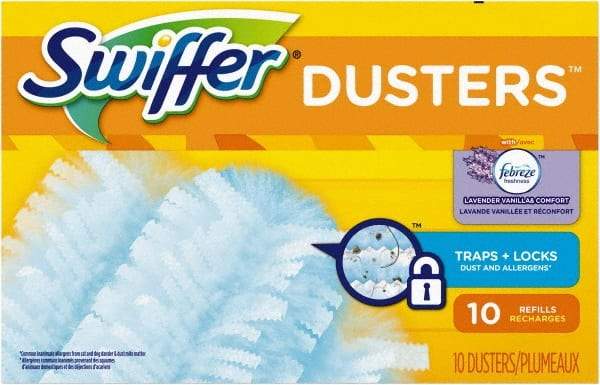 Swiffer - 6" Long Fiber Duster - 6" OAL, Light Blue - Industrial Tool & Supply